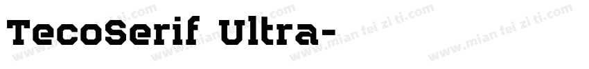 TecoSerif Ultra字体转换
